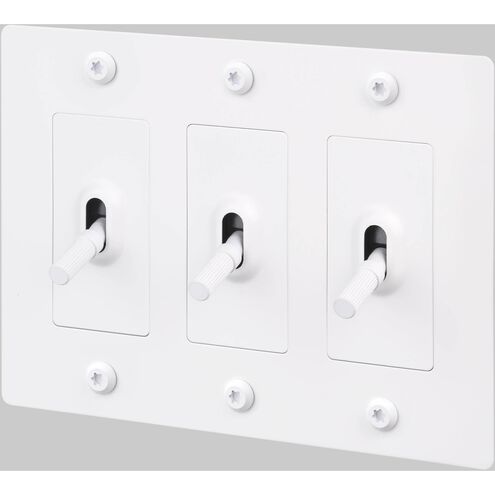 3G Toggle 120-277 White Light Switch