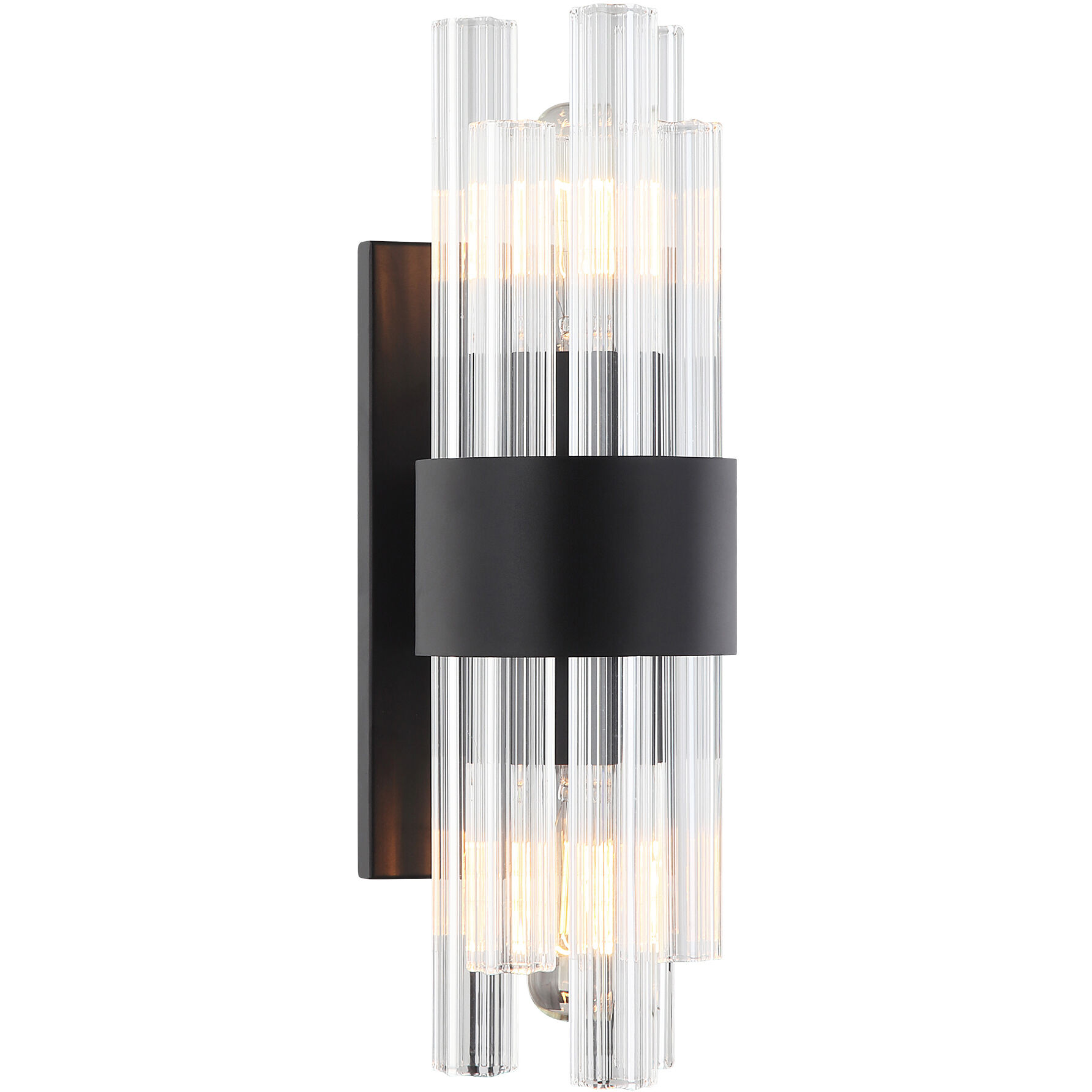 Kellan 2 Light 5 inch Matte Black Wall Sconce Wall Light