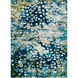Floransa 108 X 79 inch Dark Green; Multicolored Rug in 7 x 9
