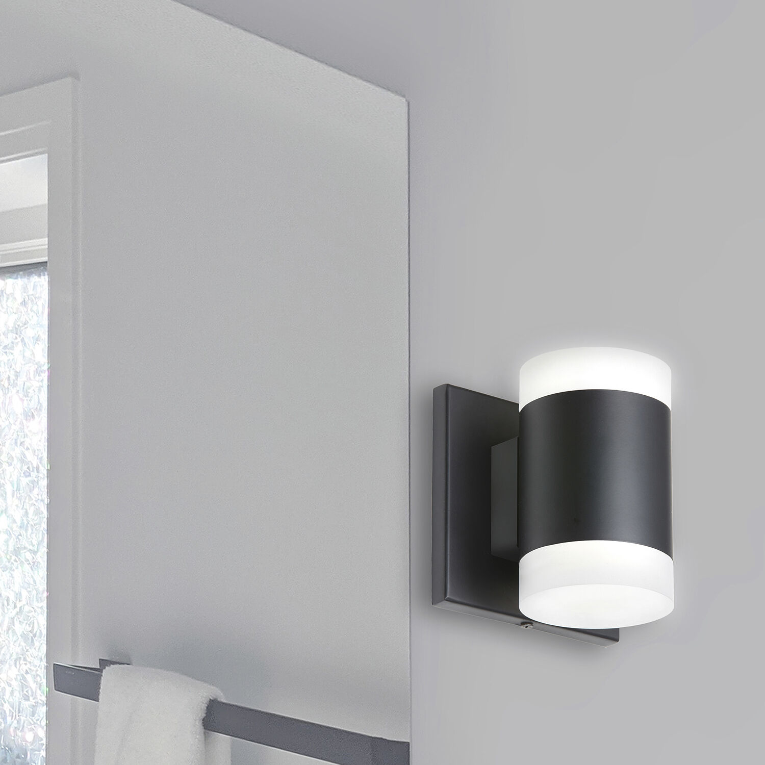 Wilson LED 4.75 inch Matte Black Decorative Wall Sconce Wall Light