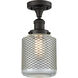 Franklin Restoration Stanton LED 6 inch Oil Rubbed Bronze Semi-Flush Mount Ceiling Light, Franklin Restoration