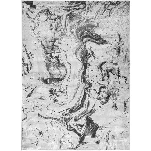 Ayda 36 X 24 inch Black/Grey Rug in 2 x 3