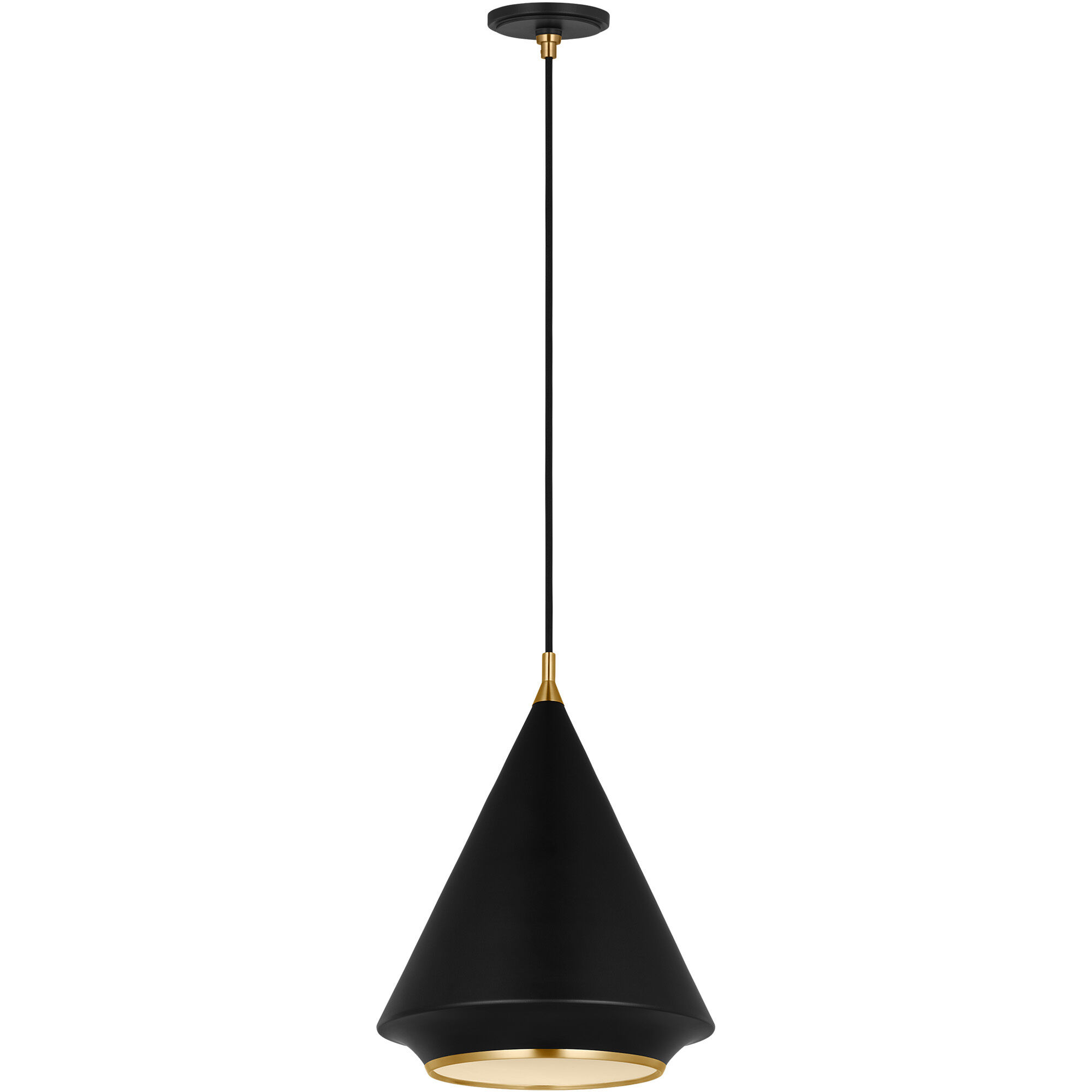 TOB by Thomas O'Brien Stanza Pendant Ceiling Light in Midnight Black