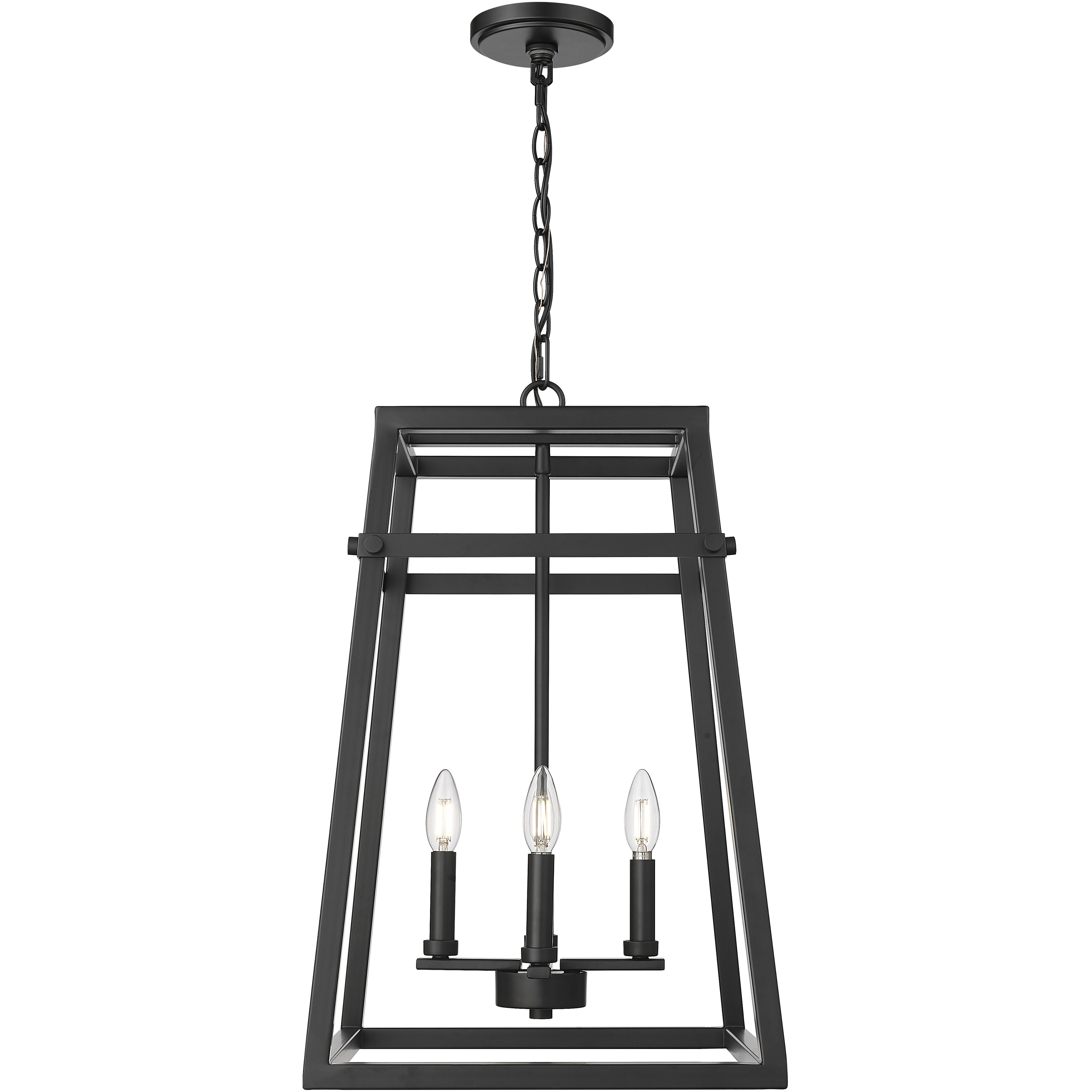Tellsa 4 Light 15 inch Matte Black Pendant Ceiling Light
