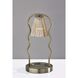 Chiara 13.5 inch 50 watt Antique Brass Candlewarmer Lamp Portable Light, Simplee Adesso