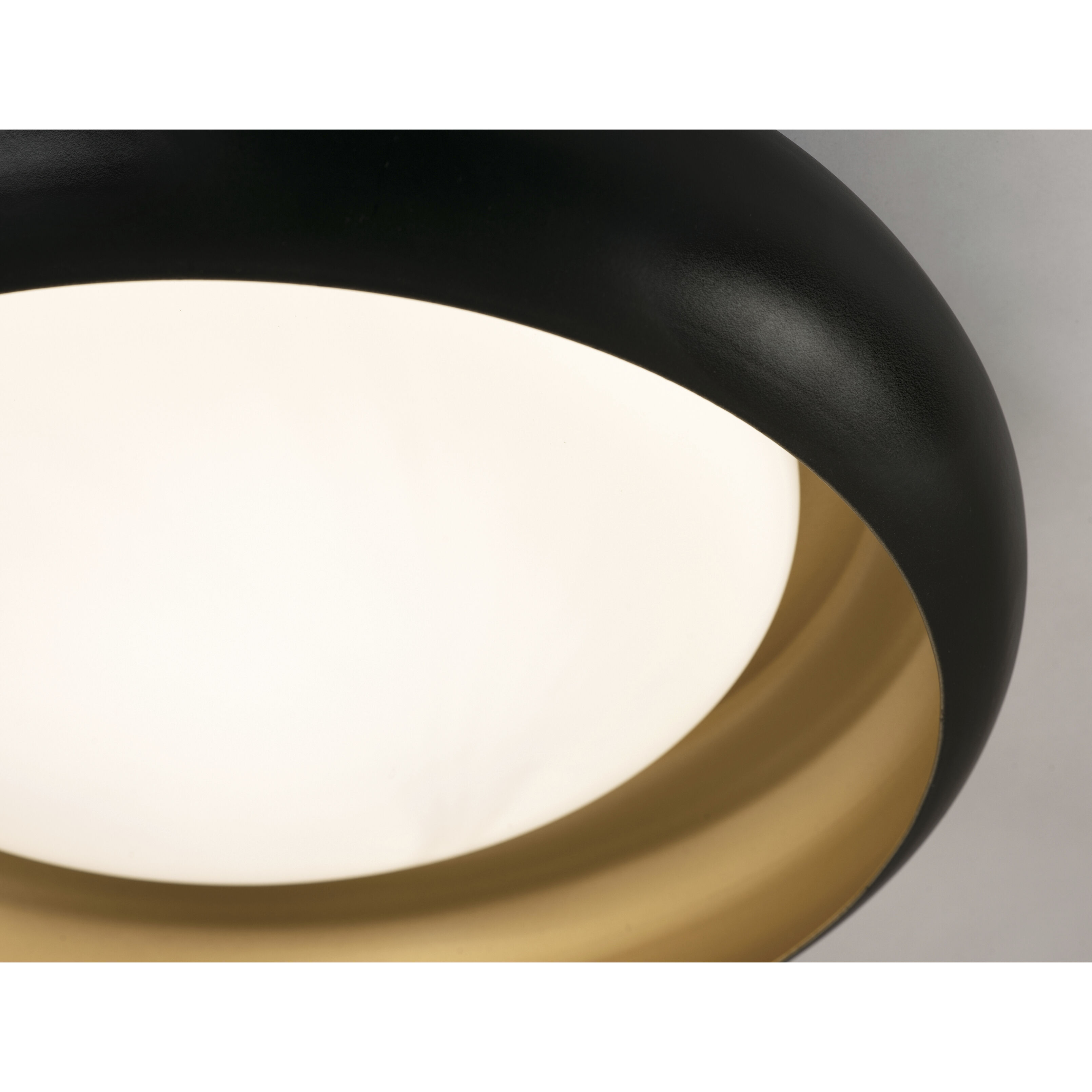Kayce LED 15 inch Black Flush Mount Ceiling Light