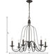 Monroe 6 Light 30 inch Oil Rubbed Bronze Chandelier Ceiling Light