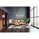 Stari Linear Chandelier Ceiling Light in Modern Gold