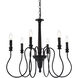 Flynx 6 Light 26 inch Black Pendant Ceiling Light