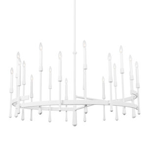 Hathaway 18 Light 52 inch White Plaster Chandelier Ceiling Light