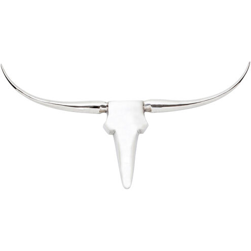 Longhorn Silver Wall Décor, Large