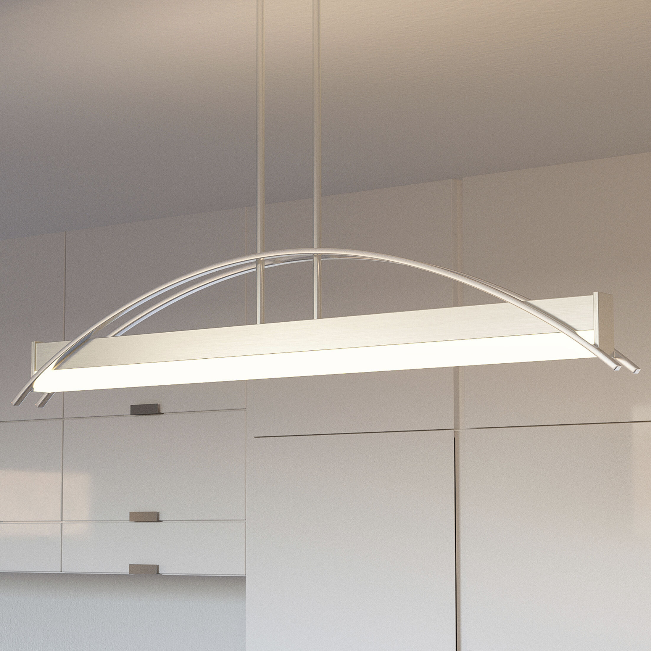 Sabre LED 39 inch Brushed Nickel Island Chandelier Ceiling Light