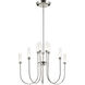 Moraine LED Polished Nickel Chandelier Ceiling Light