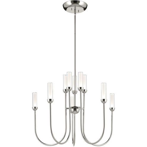 Moraine LED Polished Nickel Chandelier Ceiling Light