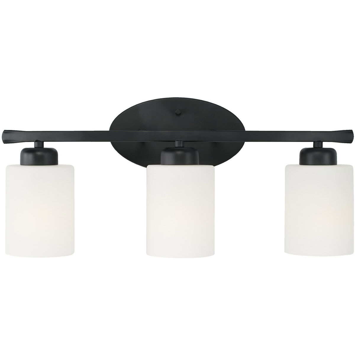 Dixon 3 Light 21 inch Matte Black Vanity Light Wall Light