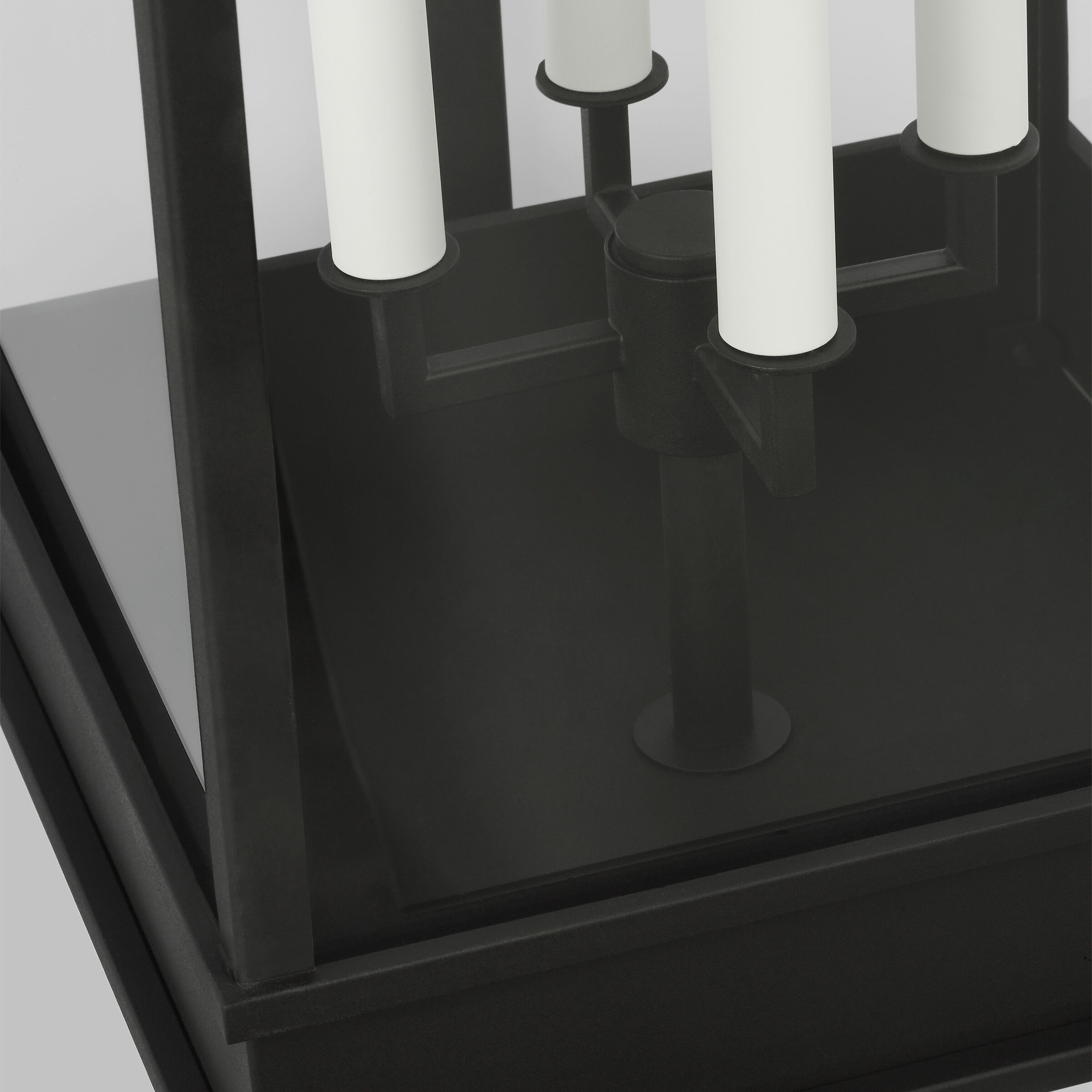 C&M by Chapman & Myers Cupertino 4 Light 35.13 inch Textured Black Outdoor Wall Lantern