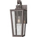 Madison 1 Light 14.38 inch Bronze Outdoor Sconce in Waterglass