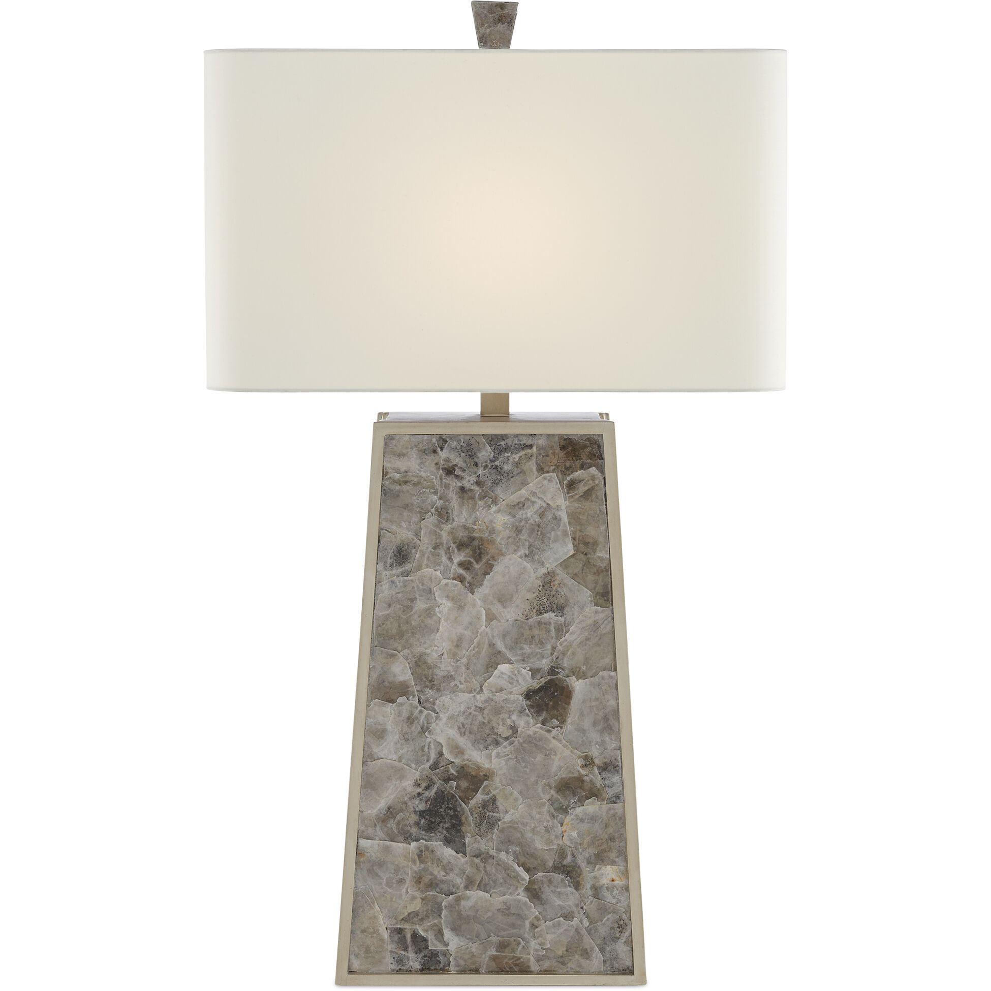 Calloway 33 inch 150 watt Light Mica/Silver Leaf Table Lamp Portable Light