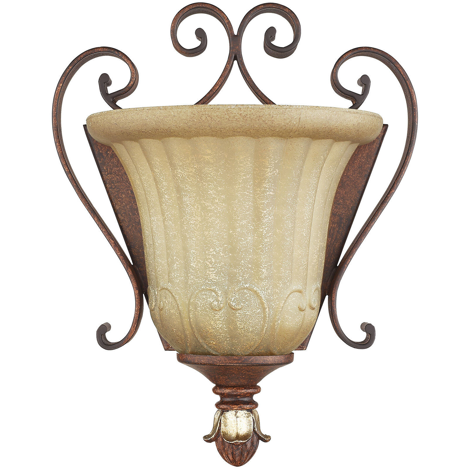 Villa Verona 1 Light 8 inch Verona Bronze with Aged Gold Leaf Accents Wall Sconce Wall Light