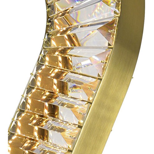 Bjoux LED 19 inch Brass Down Chandelier Ceiling Light
