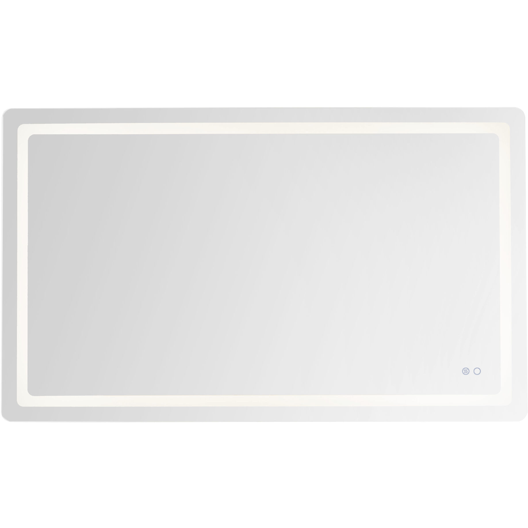 Seneca 60 X 36 inch Sandblasted Merc Edge Wall Mirror