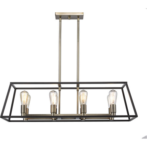 Adams 8 Light 35 inch Rubbed Oil Bronze Pendant Ceiling Light