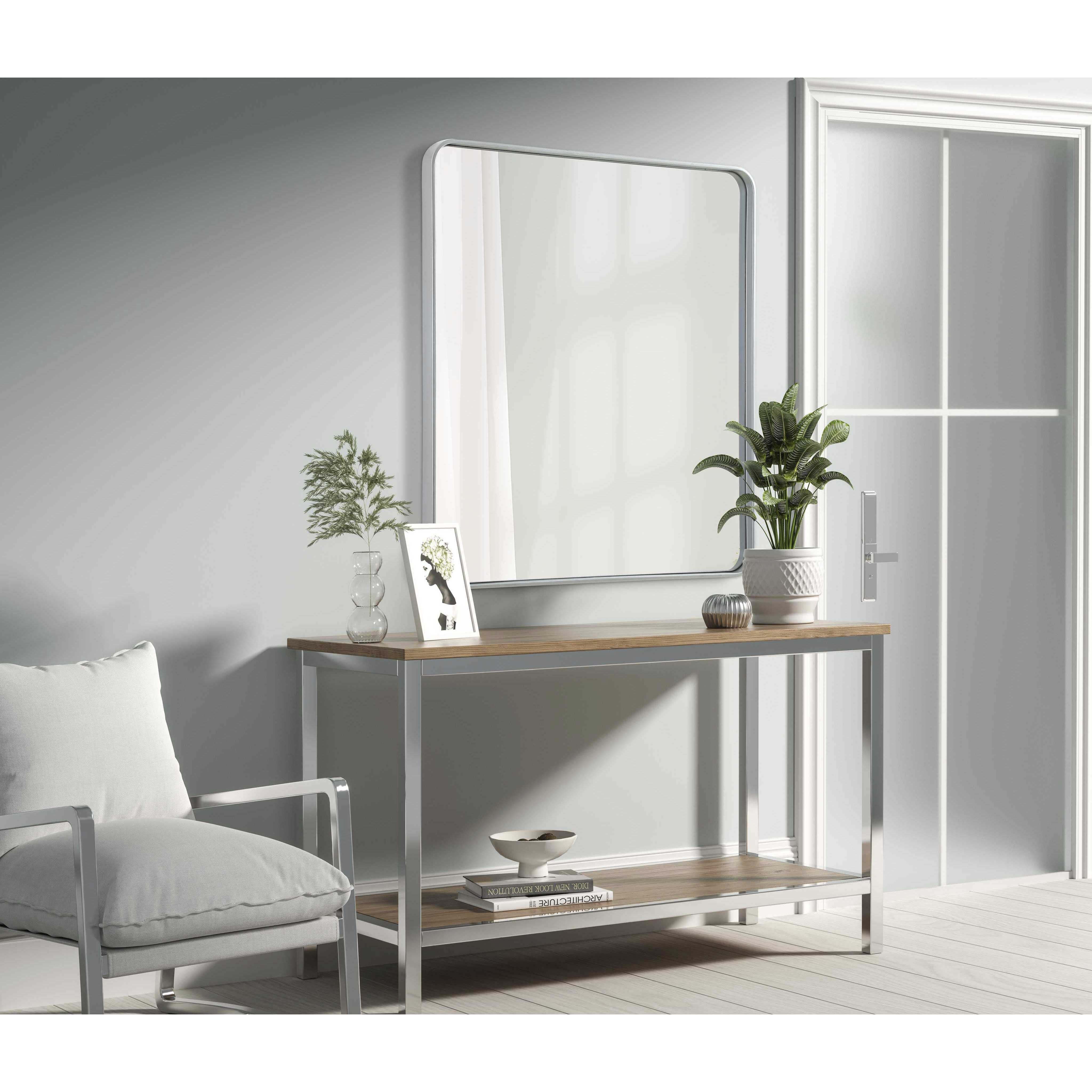 Remy 40 X 36 inch Silver Mirror