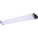 Glamour LED 11.26 inch Black Linear Flush Mount Ceiling Light