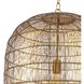 Fresco 1 Light 20 inch Brass Pendant Ceiling Light