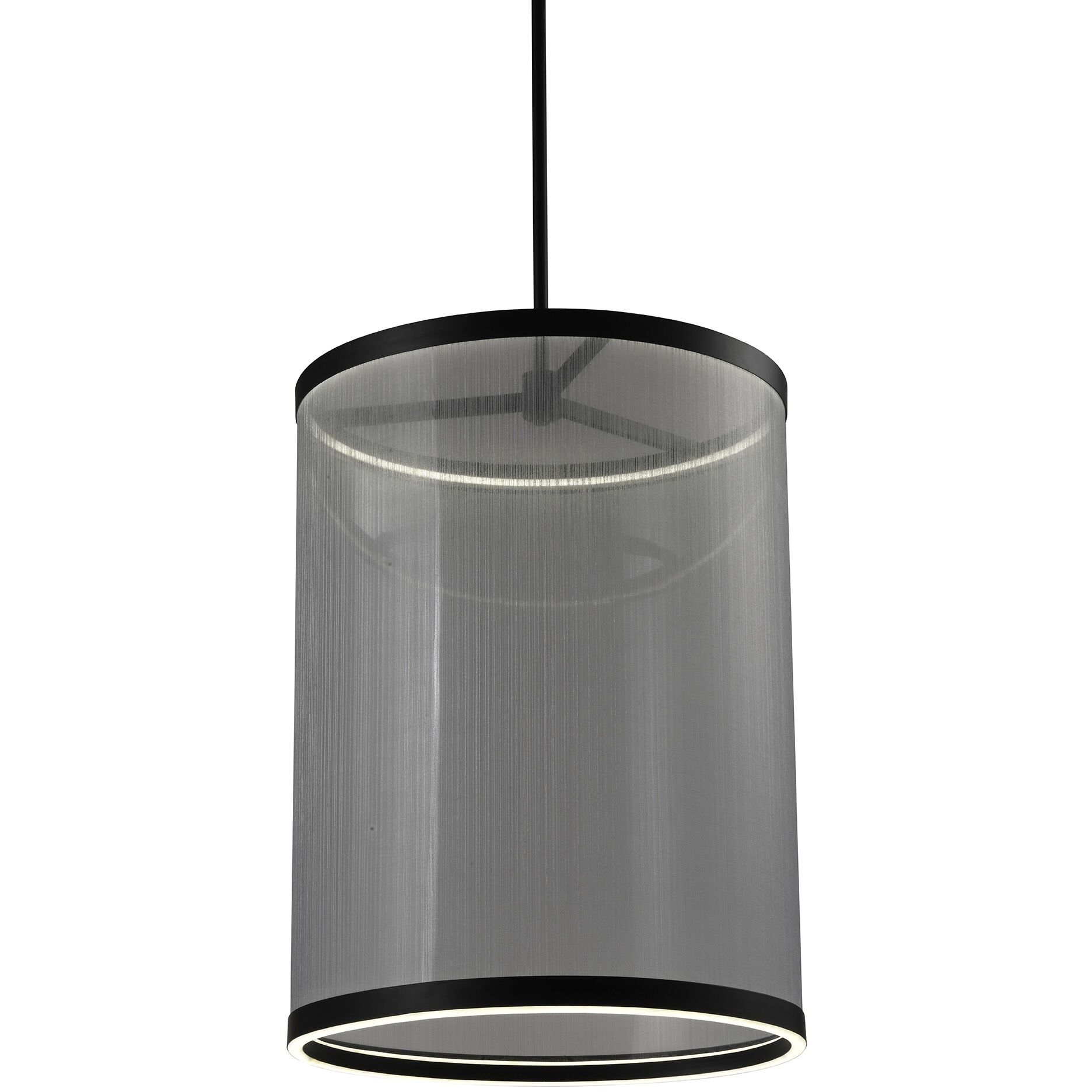 Cora LED 17.7 inch Black and Black Pendant Ceiling Light