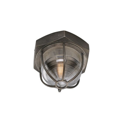 Kailua 1 Light 13 inch Aged Silver Flush Mount Ceiling Light