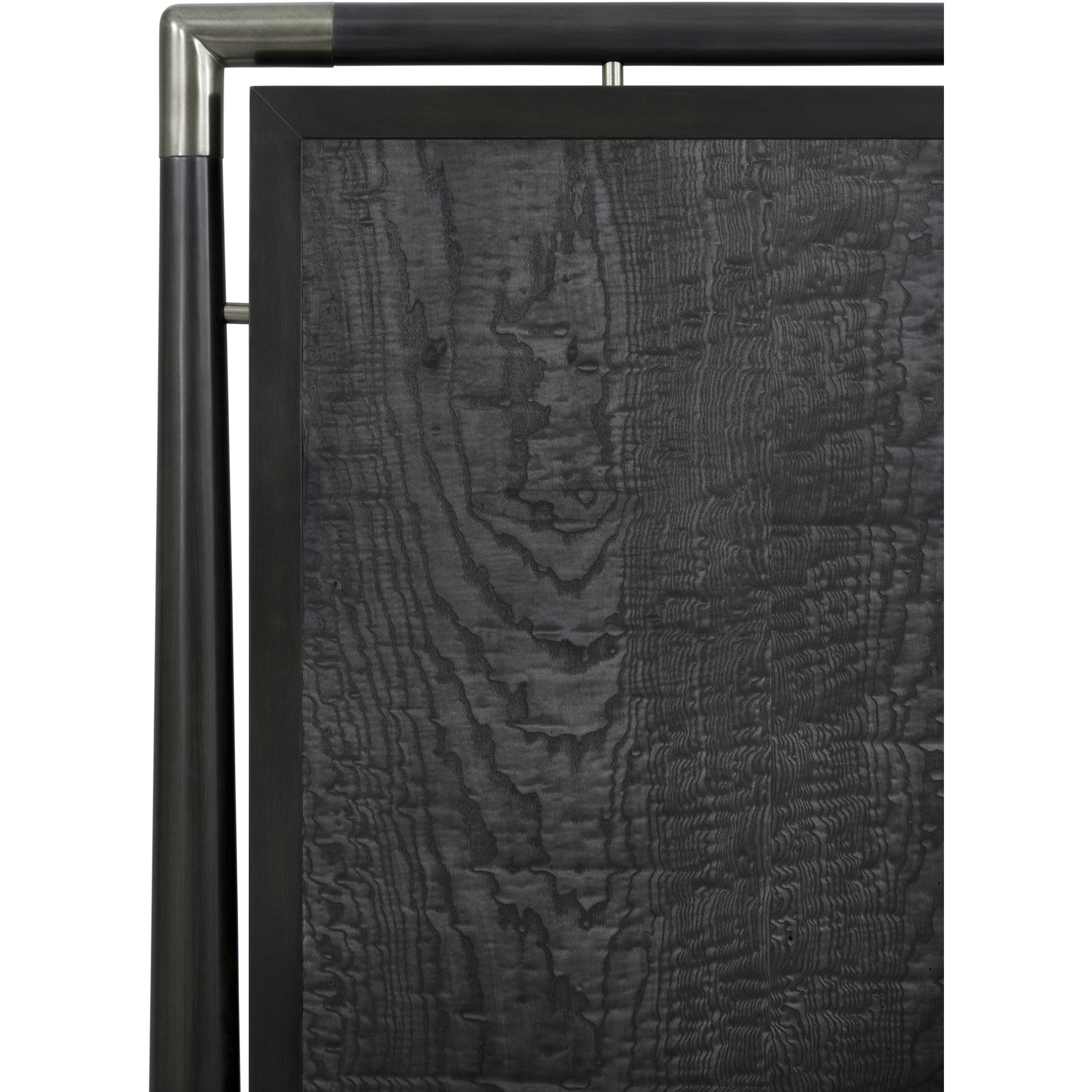 Kesden Silent Black US Queen Bed, Wooden