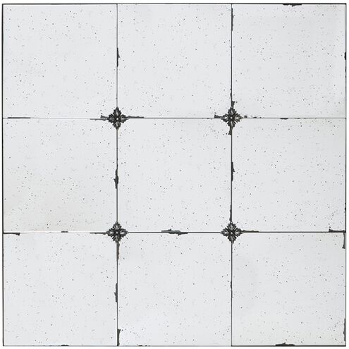 Anita 36 X 36 inch Black Panel Mirror