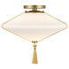 Alora Mood Reeve 1 Light 14.75 inch Brushed Gold Flush Mount Ceiling Light