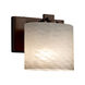 Fusion Wall Sconce Wall Light in Dark Bronze, Oval, Incandescent, Weave Fusion