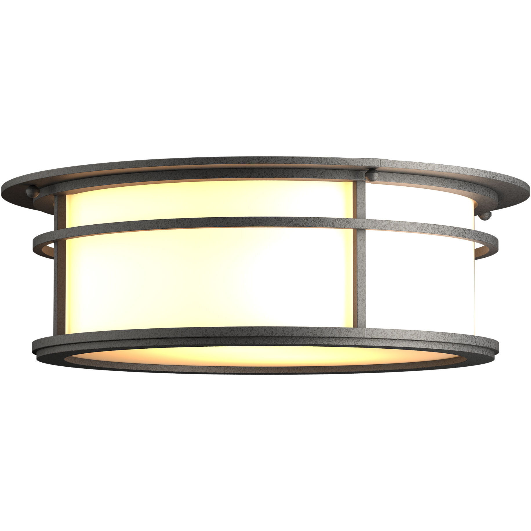 Province 2 Light 14.5 inch Coastal Natural Iron Outdoor Flush Mount