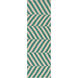 Frontier 96 X 30 inch Emerald, Cream Rug