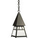 Dartmouth 1 Light 10.13 inch Satin Black Pendant Ceiling Light in Tan