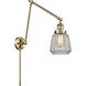 Chatham 30 inch 60.00 watt Antique Brass Swing Arm Wall Light, Franklin Restoration