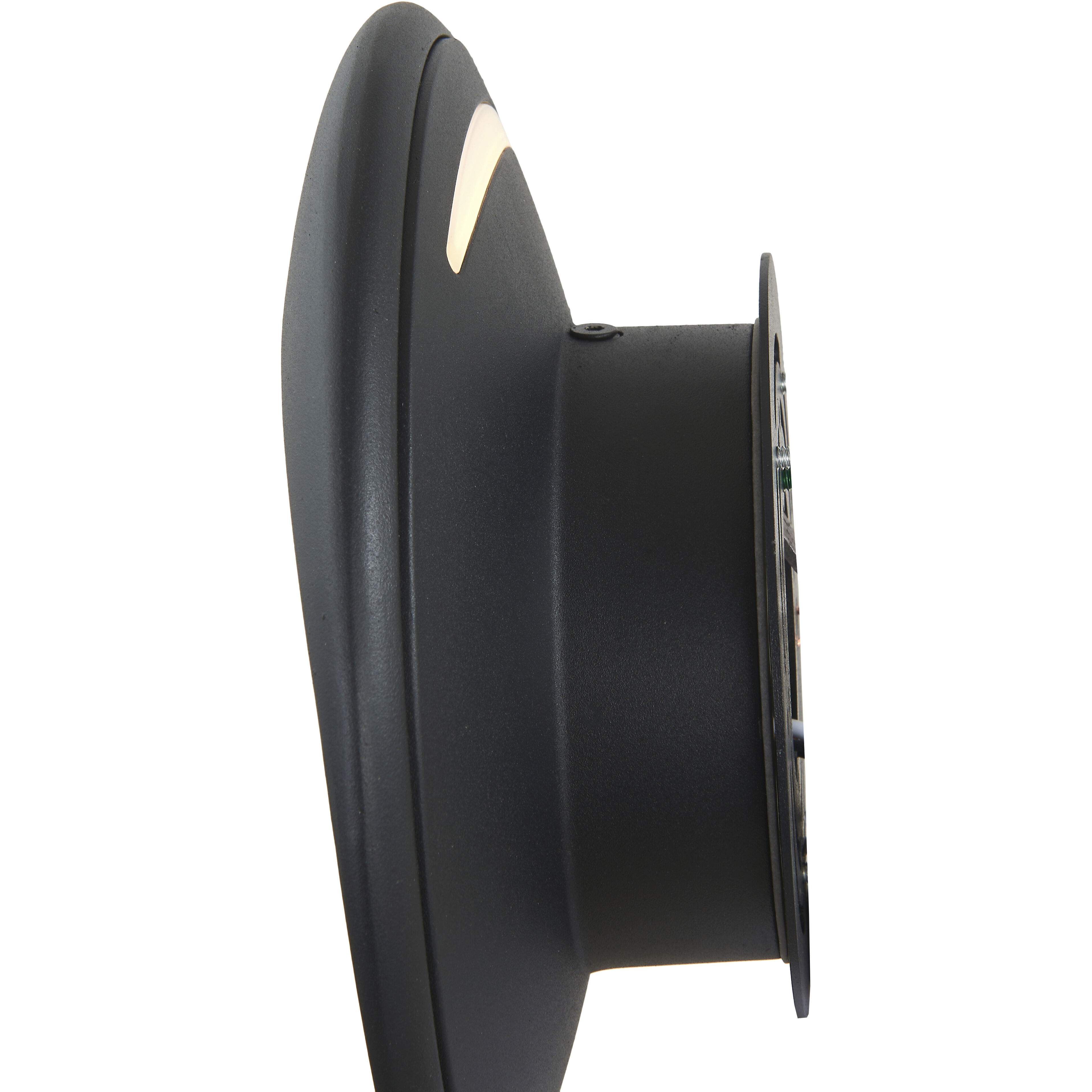 Sol LED Matte Black Outdoor Wall Light