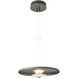 Cairn LED 16 inch Sterling/Dark Smoke Mini Pendant Ceiling Light