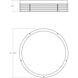 Marue LED 15 inch Textured White Surface Mount Ceiling Light