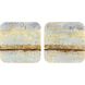 Coastal Horizon Blue and Brown and Metallic Wall Sculpture, The Studio