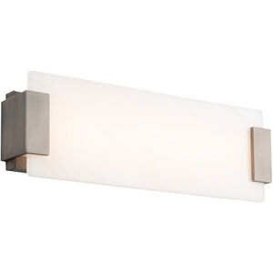 Quarry LED 18 inch Brushed Nickel Bath Vanity & Wall Light in 18in.