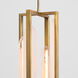 Avian 4 Light 10 inch Brushed Brass Pendant Ceiling Light