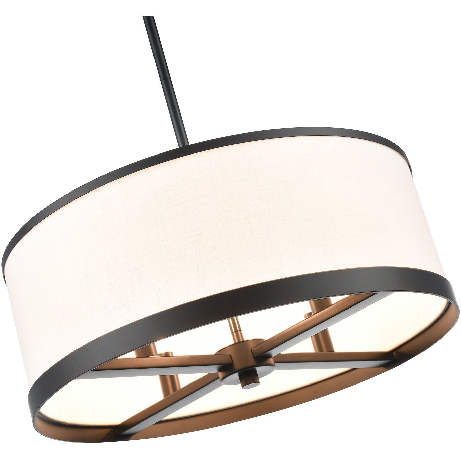 High Street 4 Light 18 inch Black Pendant Ceiling Light