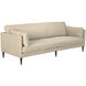 Andalusia Natural Linen and Black Wood Sofa