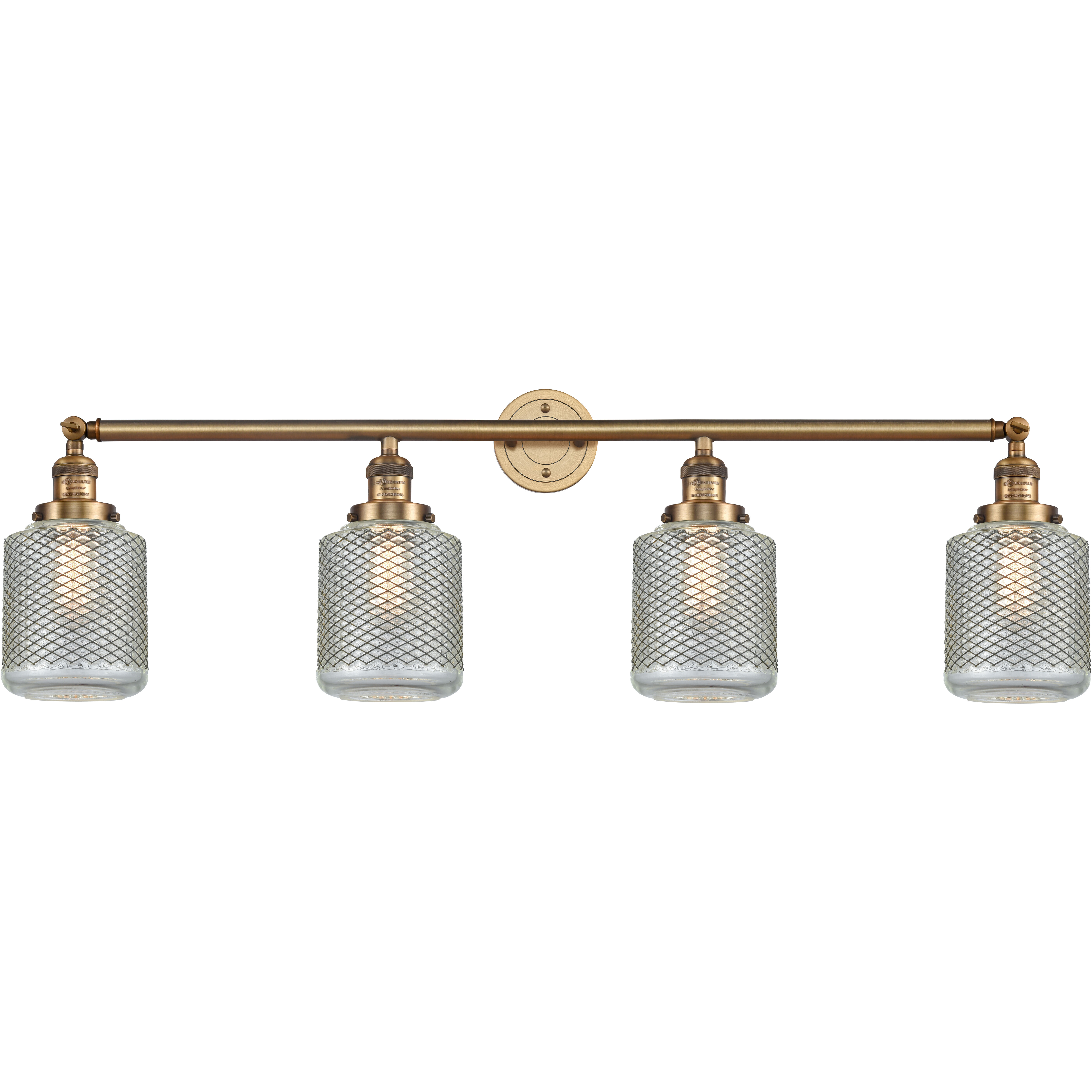Franklin Restoration Stanton LED 44 inch Brushed Brass Bath Vanity Light Wall Light, Franklin Restoration