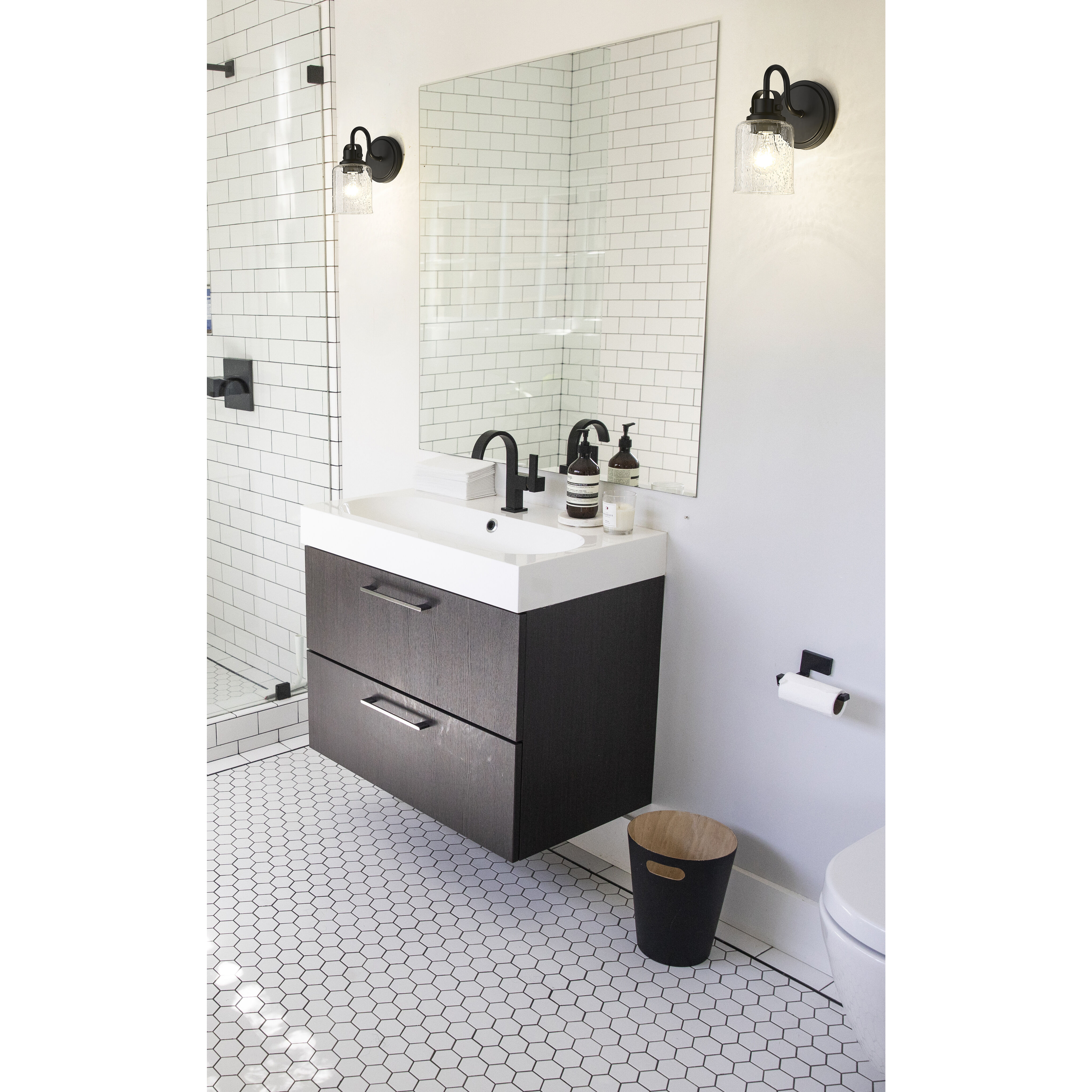 Kinsley 1 Light 5.25 inch Matte Black Wall Sconce Wall Light