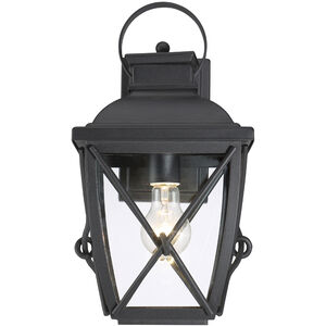 Belmont 1 Light 15 inch Black Outdoor Wall Lantern